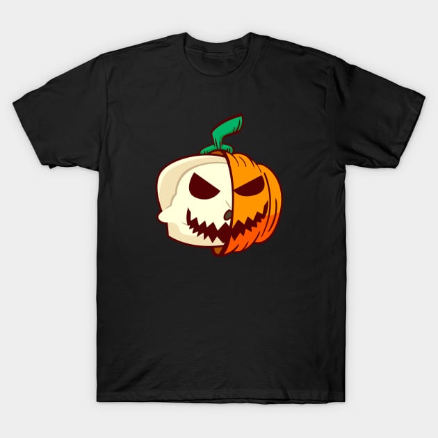 Pumpkin Skeleton Kids Costume T-Shirt by dconciente